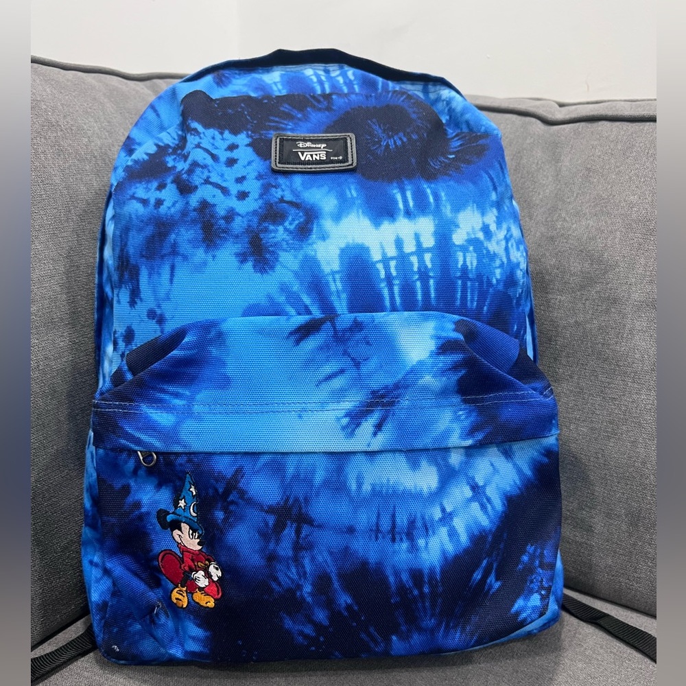 Vans x Disney Mickey Fantasia Blue Tie Dye Old Skool II Backpack